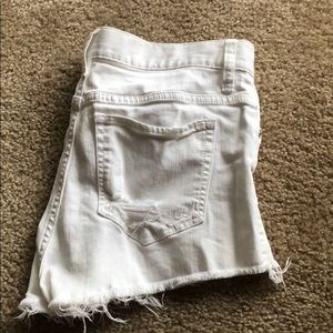 Express White Jean Shorts